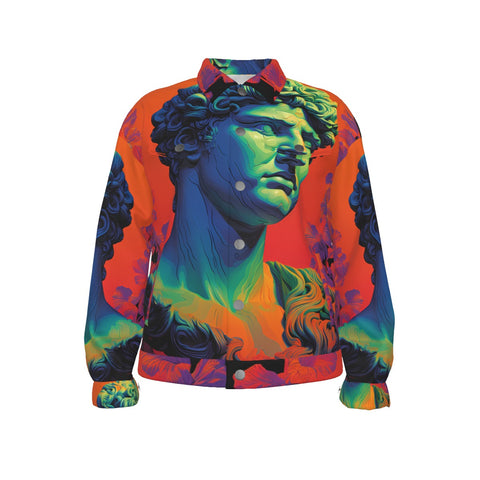 All-Over Print Unisex Lapel Jacket | 245GSM Cotton