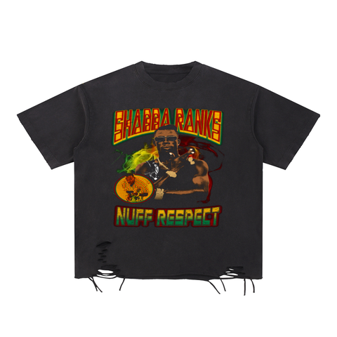 Shabba Ranks “Nuff Respect” Vintage Distressed Tee – Live Not Exist